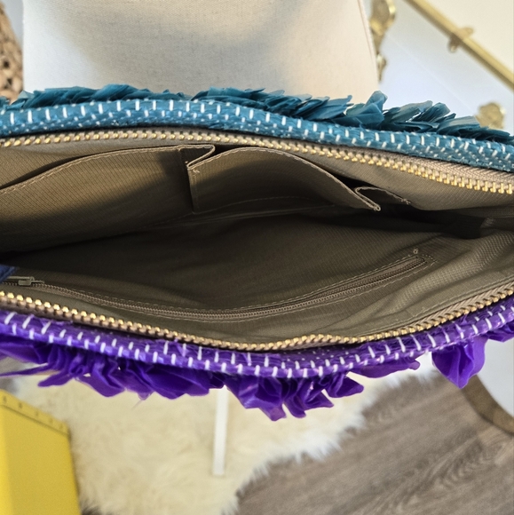 CUTE RECYCLED HANDMADE PURSE BY REFORM STUDIO & IDEOLOGY 💜💙 - Picture 11 of 15